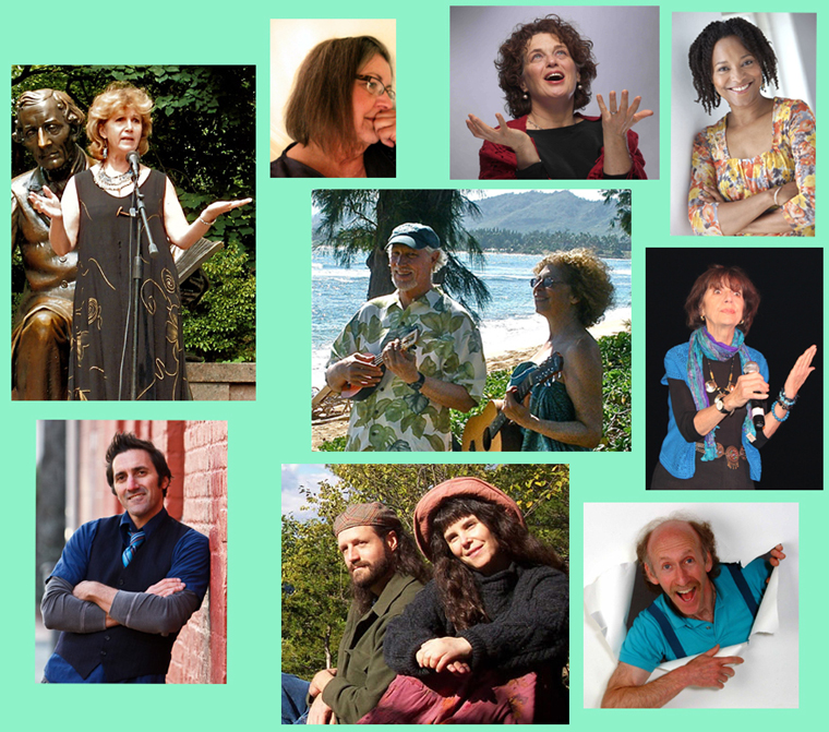 Photo collage of featured performers